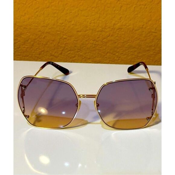 Salvatore FERRAGAMO SF202S Full Rim Extra Large Geometric Frames with Rose Gold main image 16